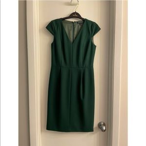 Emerald knee length dress, size 2.